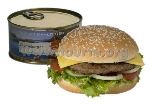 Cheeseburger en boite de conserve