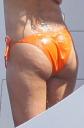 Eva Longoria maillot de bain orange #3