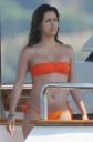 Eva Longoria maillot de bain orange #4