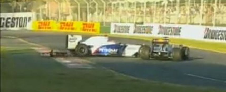 Vidéo crash Kubica Vettel, GP F1 Australie 2009