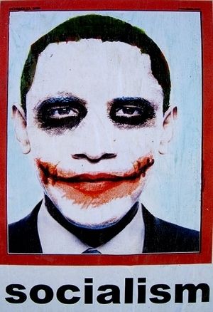 photo Barrack Obama a une tête de Joker