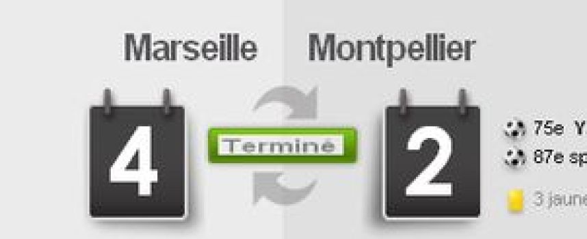 Vidéos buts Marseille OM 4 - 2 Montpellier