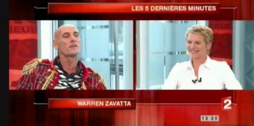 Elise Lucet et Warren Zavatta sur France 2