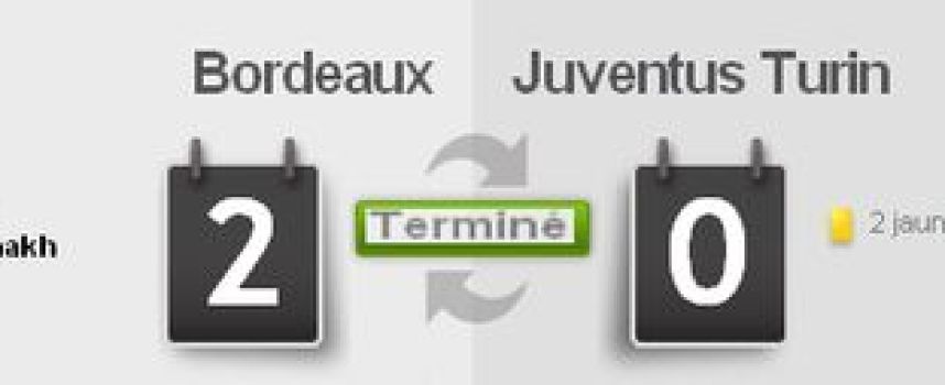 Vidéos buts Bordeaux 2 - 0 Juventus Turin, résumé