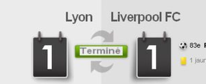 Vidéos buts Lyon OL 1 - 1 Liverpool, résumé