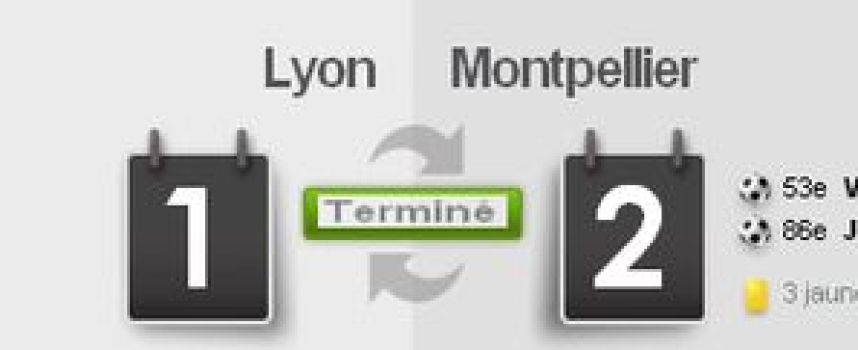 Vidéos buts Lyon 1 - 2 Montpellier, résumé