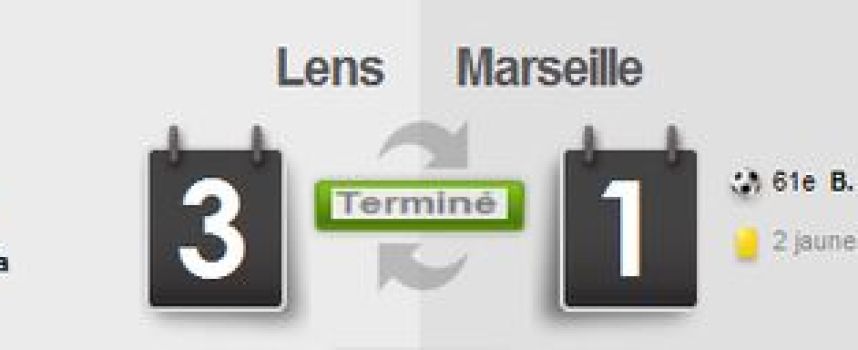 Vidéos buts Lens 3 - 1 Marseille, Coupe de France 2010