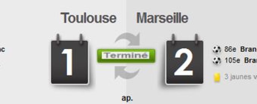 Vidéos buts Toulouse 1 - 2 Marseille, Coupe de la Ligue 2010