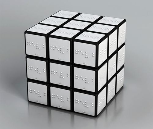 rubik cube braille 1