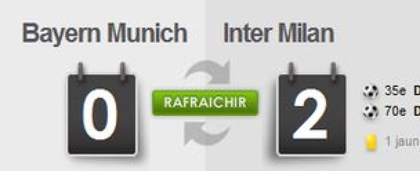 Vidéos buts Bayern Munich 0 - 2 Inter Milan, Finale Ligue des Champions 2010