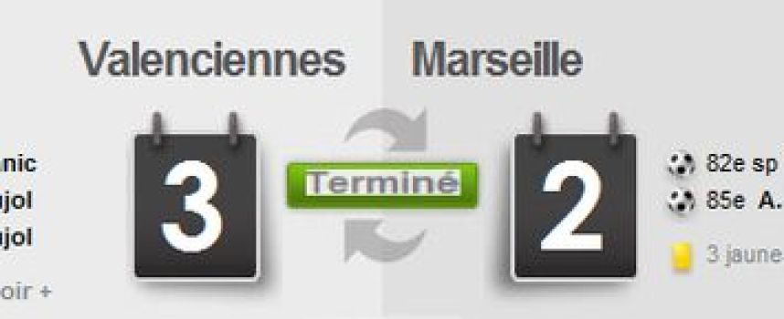 Vidéos buts Valenciennes VA 3 - 2 OM Marseille, résumé 14/08/2010