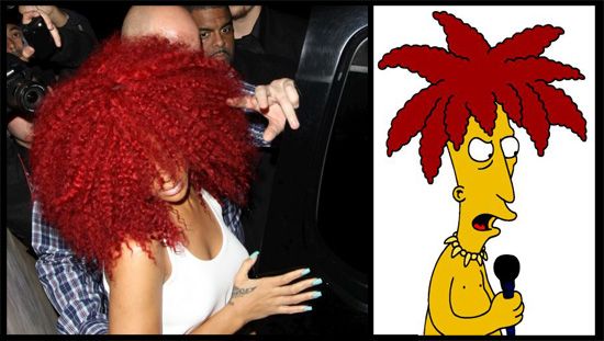 Rihanna et sa coiffure tahiti bob