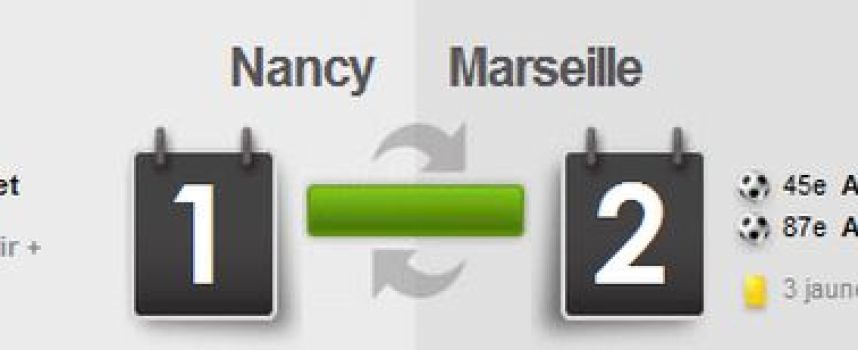Vidéos buts Nancy 1 - 2 Marseille, (doublé Ayew) 27/02/2011