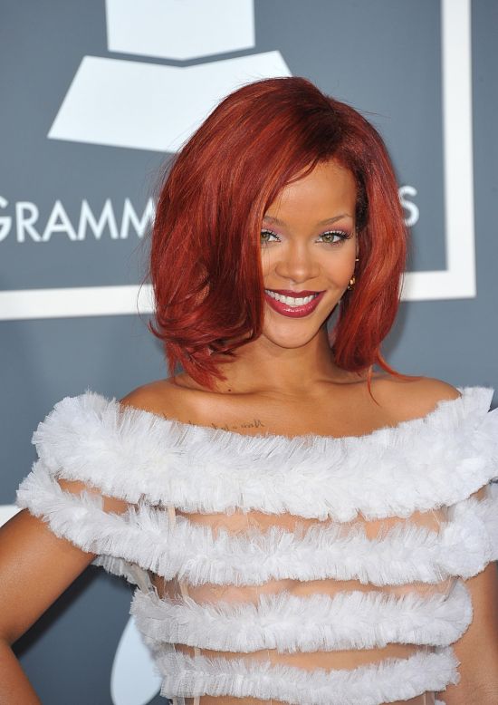 Rihanna Robe Grammy Awards 2011 #21
