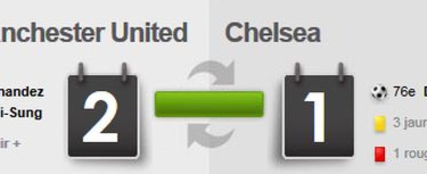 Vidéos buts Manchester United 2 - 1 Chelsea, résumé 12/04/2011