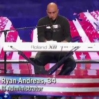 Ryan Andreas chante pour America's Got Talent