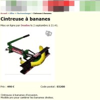 La cintreuse à bananes