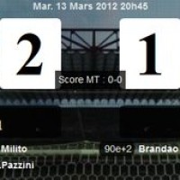 Vidéos buts Inter Milan 2 - 1 Marseille (Brandao)