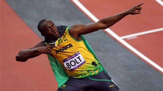 replay 100m Usain Bolt, Londres 2012