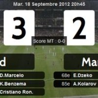 Vidéos buts Real Madrid 3 - 2 Manchester City (Dzeko, Marcelo, Benzema, Ronaldo)
