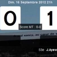 Vidéo but Nancy 0 - 1 OM (Ayew), résumé 16/09/2012