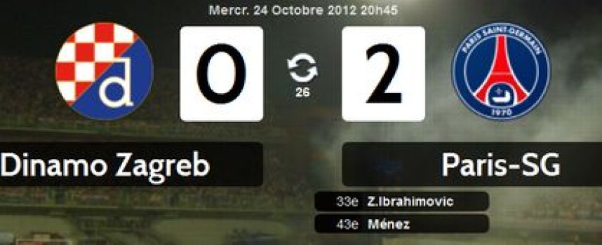Vidéos buts Dinamo Zagreb 0 - 2 PSG (Ibrahimovic, Ménez)