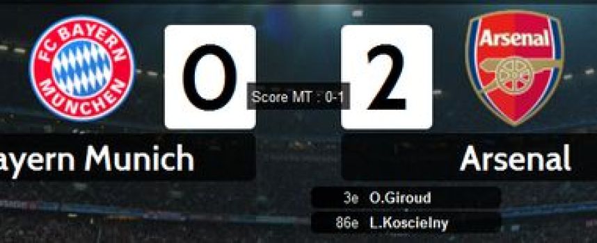 Vidéos buts Bayern Munich 0 - 2 Arsenal (Giroud, Koscielny), résumé 13/03/2013