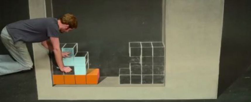 Jouer à Tetris à la craie en stop motion