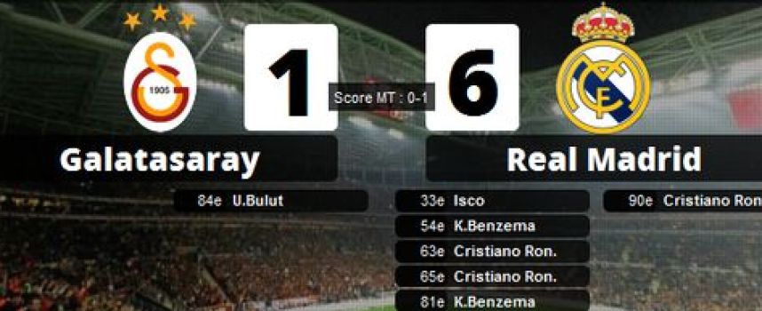 Vidéos buts Galatasaray 1 - 6 Real Madrid (doublé Benzéma, triplé Ronaldo)