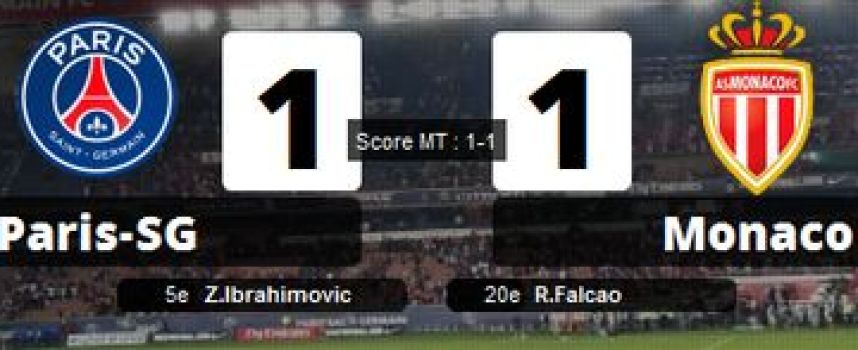 Vidéos buts PSG 1 - 1 Monaco (Ibrahimovic, Falcao), résumé 22/09/2013