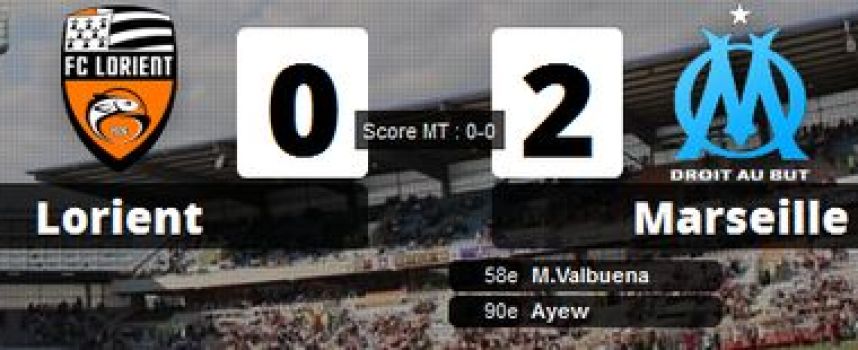 Vidéos buts Lorient 0 - 2 OM (Valbuena, Ayew), résumé 28/09/2013