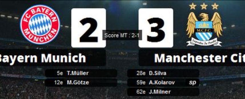 Vidéos buts Bayern Munich 2 - 3 Manchester City (Muller, Gotze, Silva, Kolarov, Milner), résumé 10/12/2013
