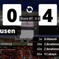 Vidéos buts Bayer Leverkusen 0 - 4 PSG (Matuidi, Ibrahimovic, Cabaye), résumé 18/02/2014