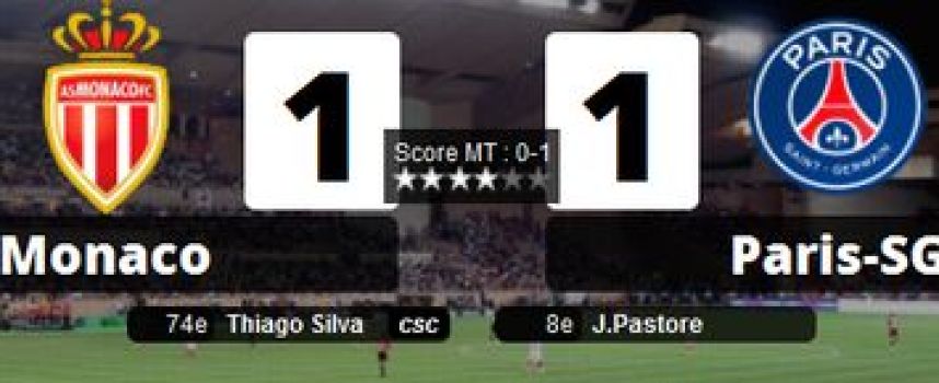 Vidéos buts Monaco ASM 1 - 1 PSG Paris (Pastore, Thiago Silva), résumé 09/02/2014